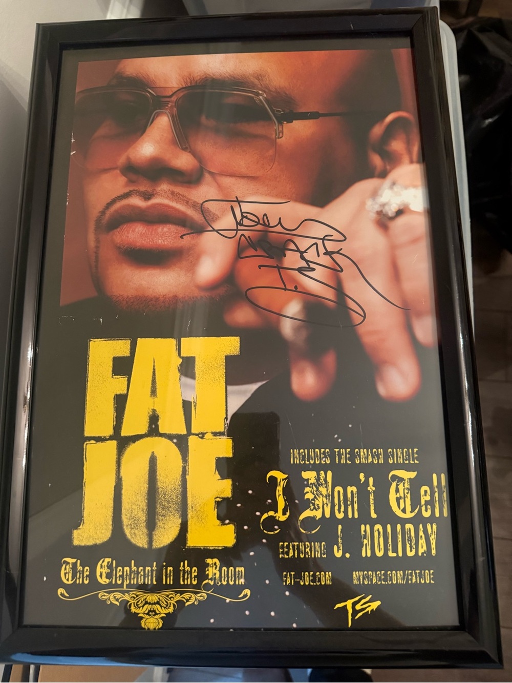 Fat Joe 'I Won't Tell' Poster - Autographed